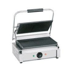 Klämgrill panini 335x230mm, räfflad