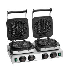 Dubbelt Våffeljärn, med timer