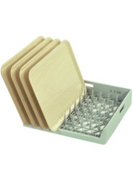 Brickkorg låg gavel, för 9 brickor