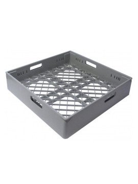 Diskkorg för koppar och glas, grå