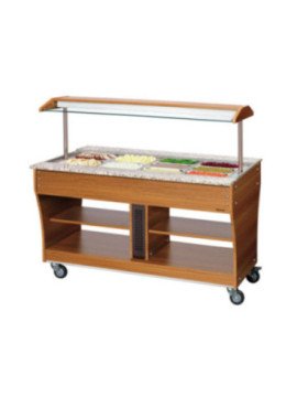 Buffévagn Bartscher värme 4 GN 1/1-150, teak