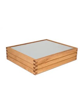 Träram till kylplatta, GN 1/2, Linoljad