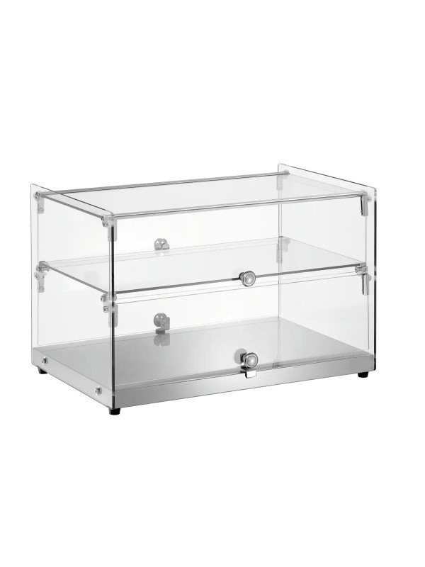 Buffévitrin i glas, 2-hyllplan