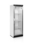 Förvaringskyl rostfri m. glasdörr 350L