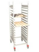 Bak- och pizzaplåtsvagn 600x450mm, 16 plåtar