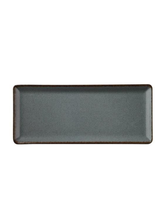 Tallrik flat 35X15cm gråblå, 6st