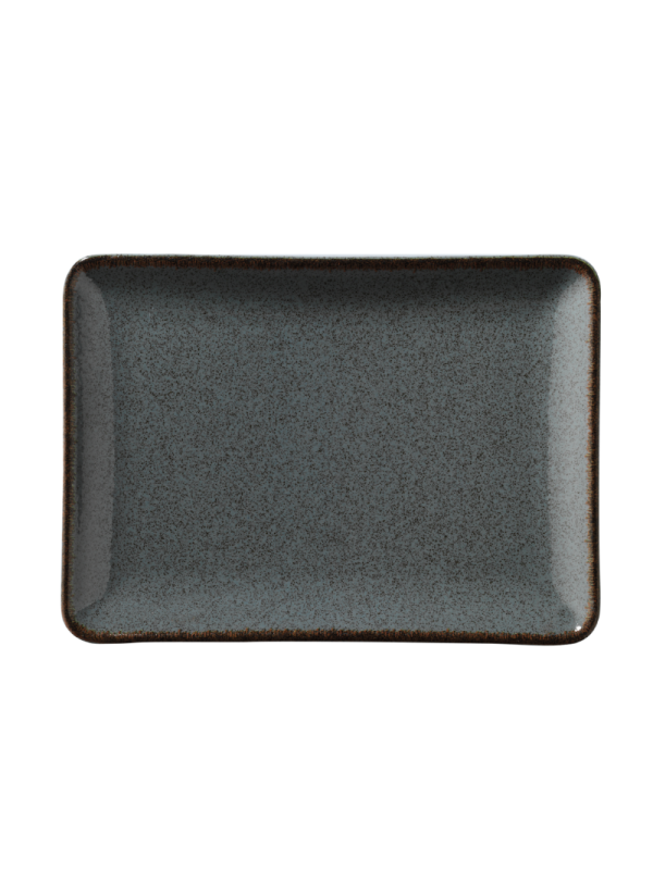 Tallrik flat 30X22cm gråblå, 6st