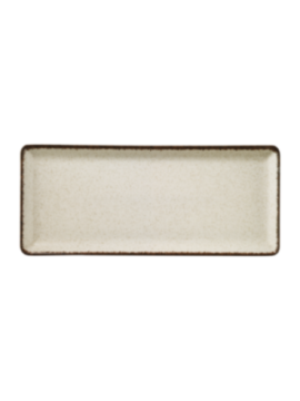 Tallrik flat 35X15cm beige, 6st