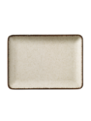 Tallrik flat 27X20cm beige, 6st
