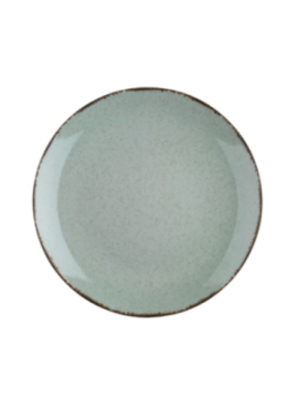 Tallrik flat rund 17cm grön, 6st