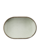 Tallrik halvdjup oval 32cm grön , 6st