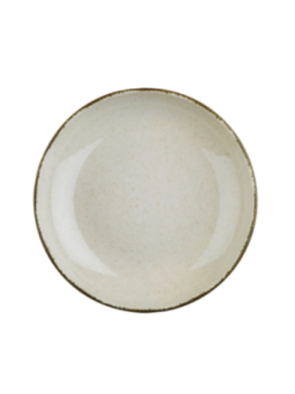 Tallrik djup rund 21cm beige, 6st