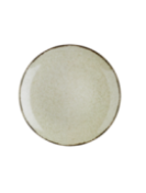 Tallrik flat rund 21cm beige, 6st