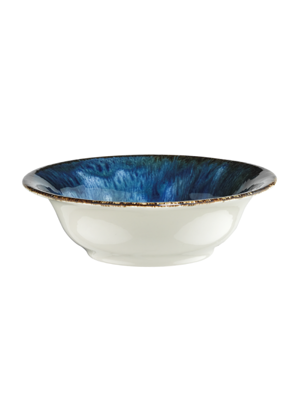 Skål rund 35cl 16cm blå, 6st