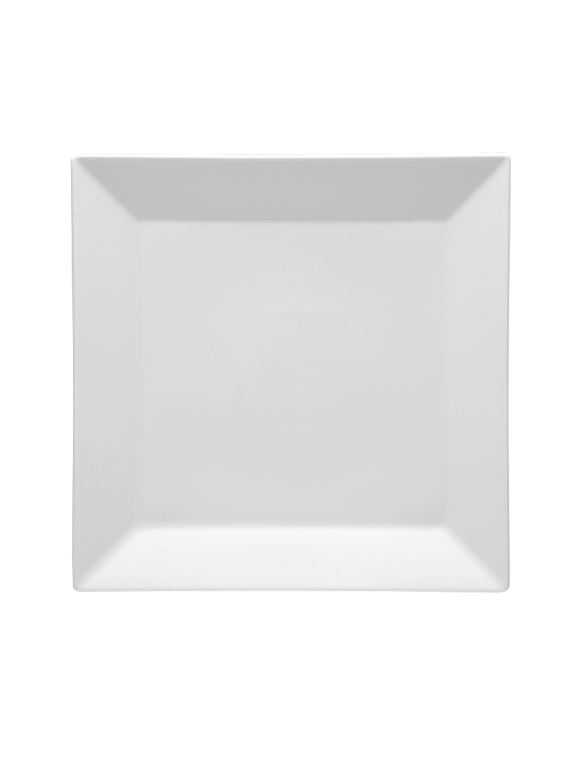 Tallrik kvadratisk vit 27x27cm, 6st