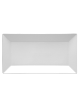 Tallrik rektangulär vit 28,5x15cm, 6st