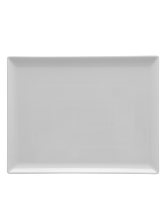 Tallrik rektangulär vit 31x24cm, 6st