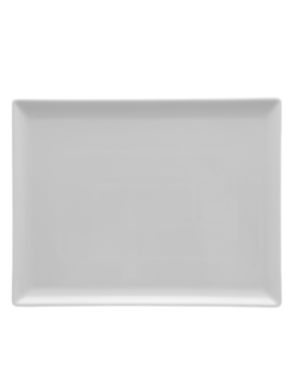 Tallrik rektangulär vit 24x13cm, 6st