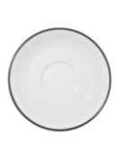 Kaffefat vitt med svart rand 17cm, 6st
