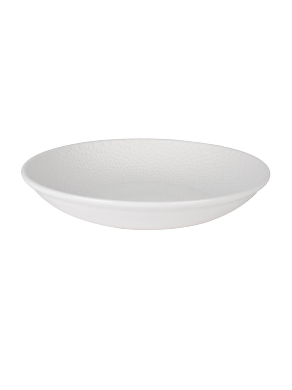 Tallrik djup rund vit Wellington 25cm, 6st