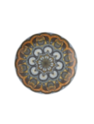 Tallrik flat rund Mandala B 20cm, 4st