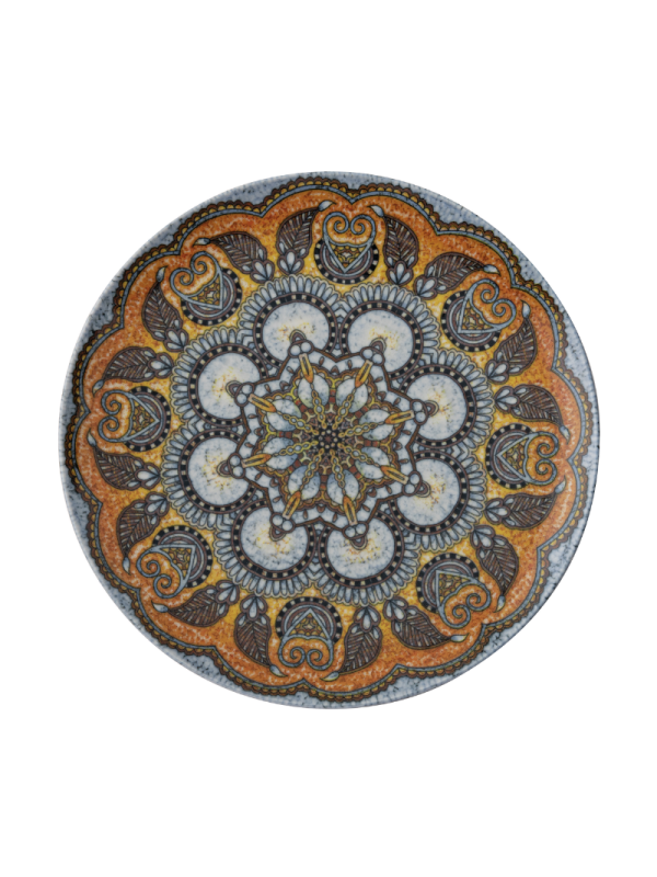 Tallrik flat rund Mandala B 27,5cm, 4st