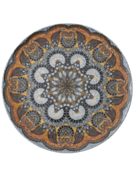 Tallrik flat rund Mandala B 32cm, 4st