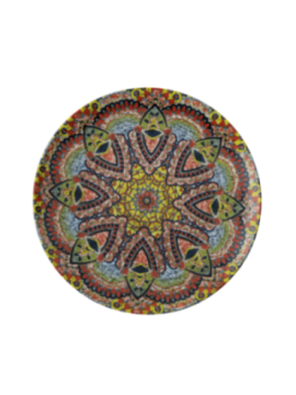 Tallrik flat rund Mandala C 27,5cm, 4st