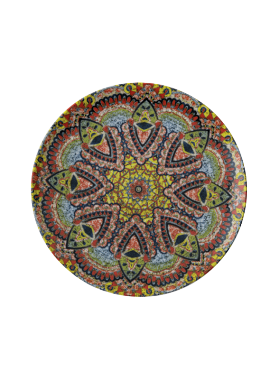 Tallrik flat rund Mandala C 27,5cm, 4st