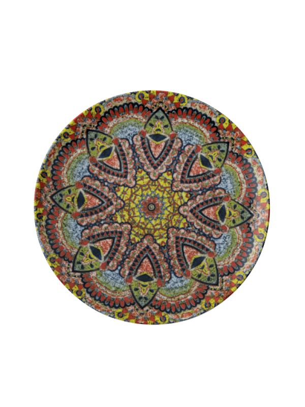 Tallrik flat rund Mandala C 27,5cm, 4st