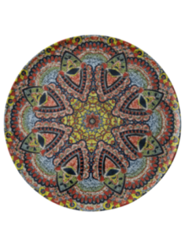 Tallrik flat rund Mandala C 32cm, 4st