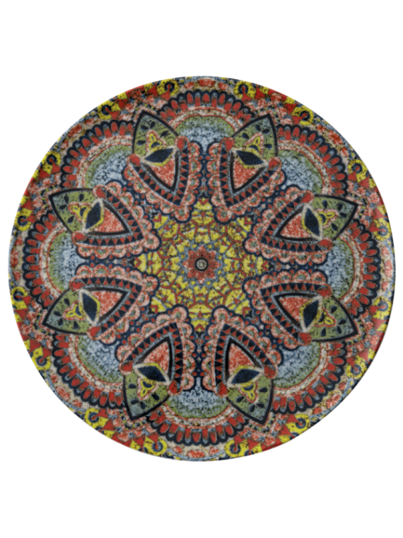 Tallrik flat rund Mandala C 32cm, 4st