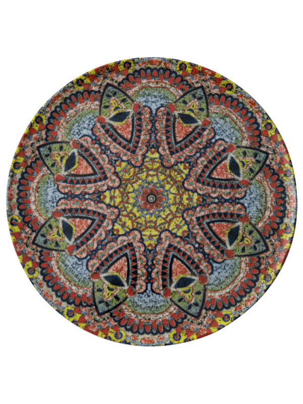 Tallrik flat rund Mandala C 32cm, 4st