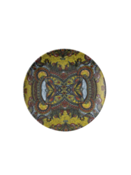 Tallrik flat rund Mandala D 20cm, 4st
