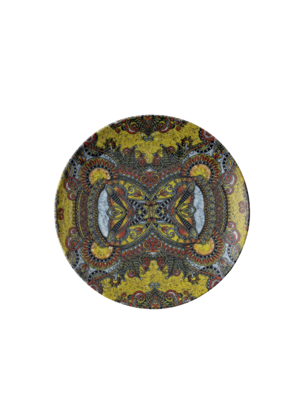 Tallrik flat rund Mandala D 20cm, 4st