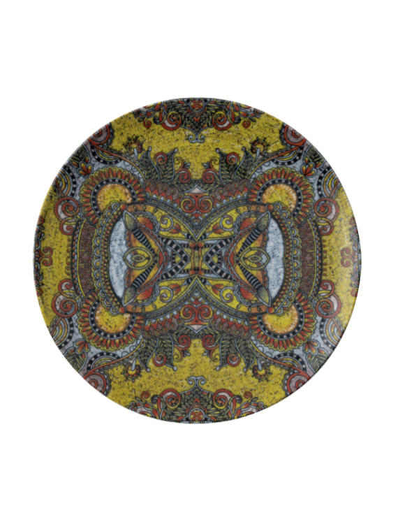 Tallrik flat rund Mandala D 27,5cm, 4st