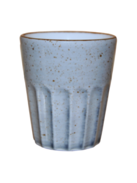 Mugg utan öra räfflad grå 25cl, 36st