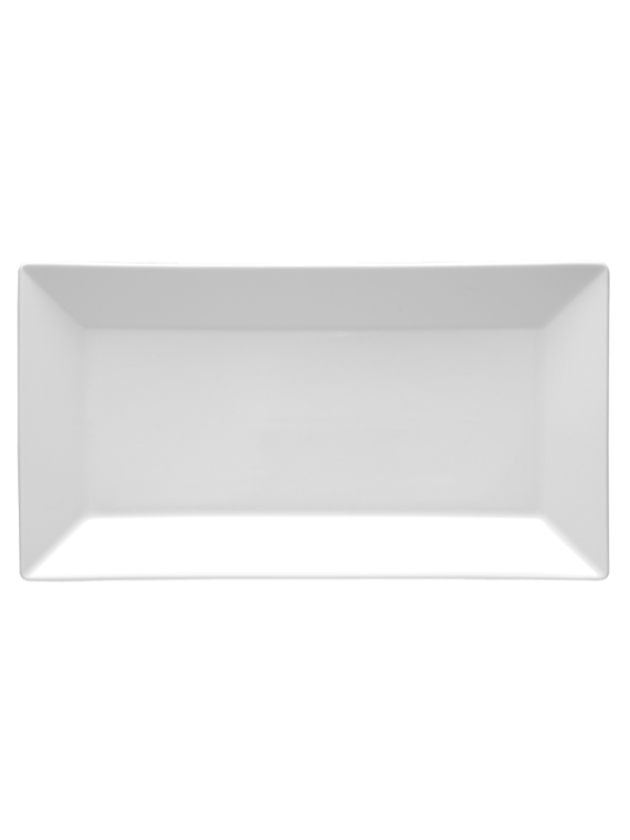 Tallrik rektangulär vit 22x11cm, 24st