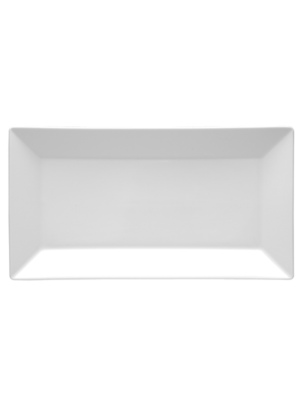 Tallrik rektangulär vit 22x11cm, 24st