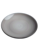 Tallrik rund handmålat beige 19cm, 24st
