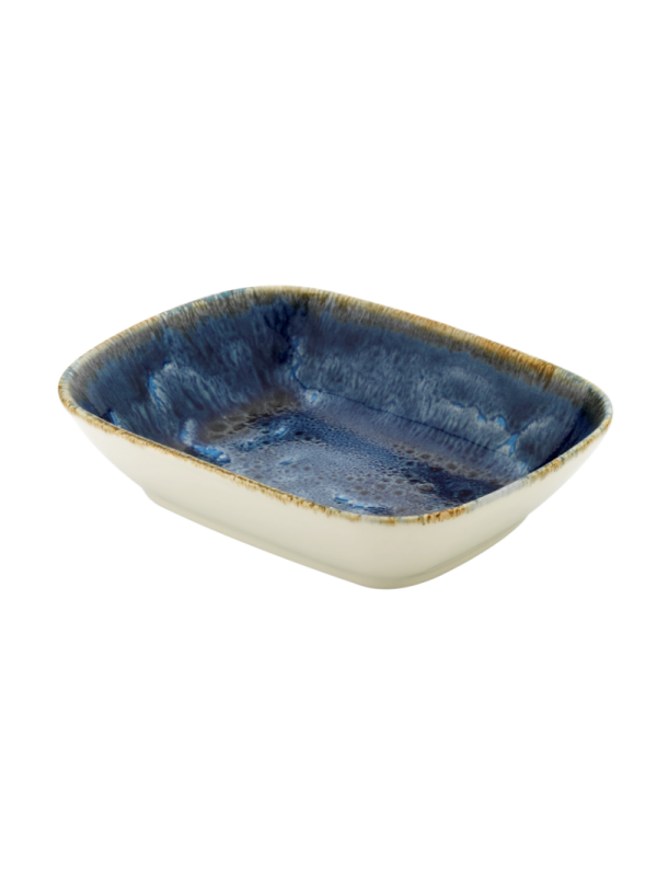 Skål rektangulär 9cl 12cm blå Corendon Ocean, 12st