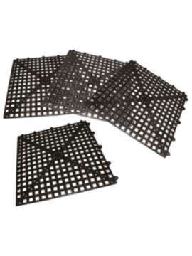 Barmatta svart gummi 300x300mm