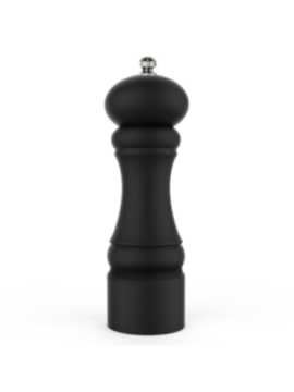 Kryddkvarn matt svart 15cm med P för peppar