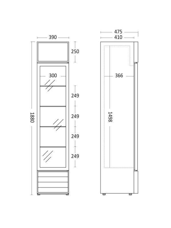Drickakyl SD 217 BE, svart