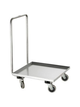 Diskkorgsvagn rostfri m. htg