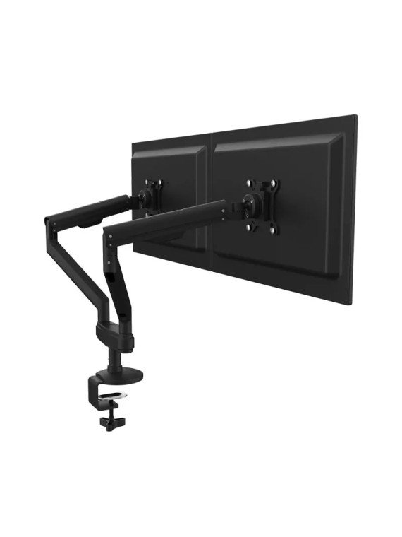 Monitorarm 2 skärmar, svart