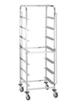 Diskkorgsvagn 500x500mm, 7 gejder