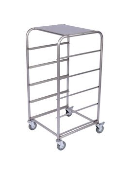 Diskkorgsvagn 500x500mm, 5 gejder