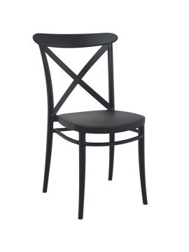 Stol Cross – En stapelbar stol med kryssad rygg