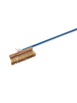 Pizzaugnsborste med mässingborste, roterande huvud